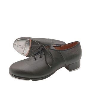 Bloch Jazz Tap Dance Shoes Size 6 Black Leather Techno Tap #2T Lace-Up Oxford